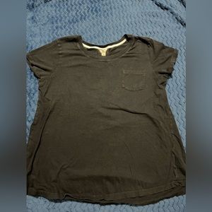 Woolrich Black T-Shirt with Pocket